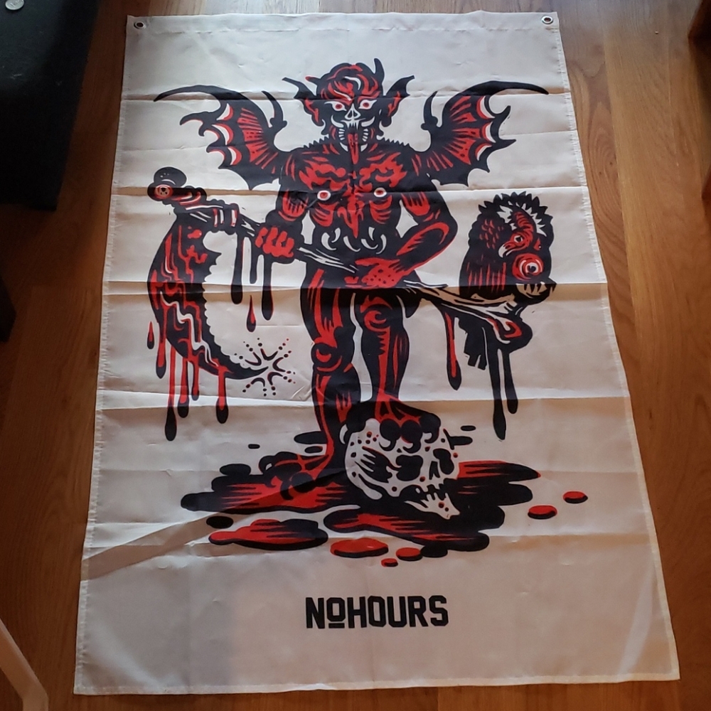 NWOT No Hours demon banner